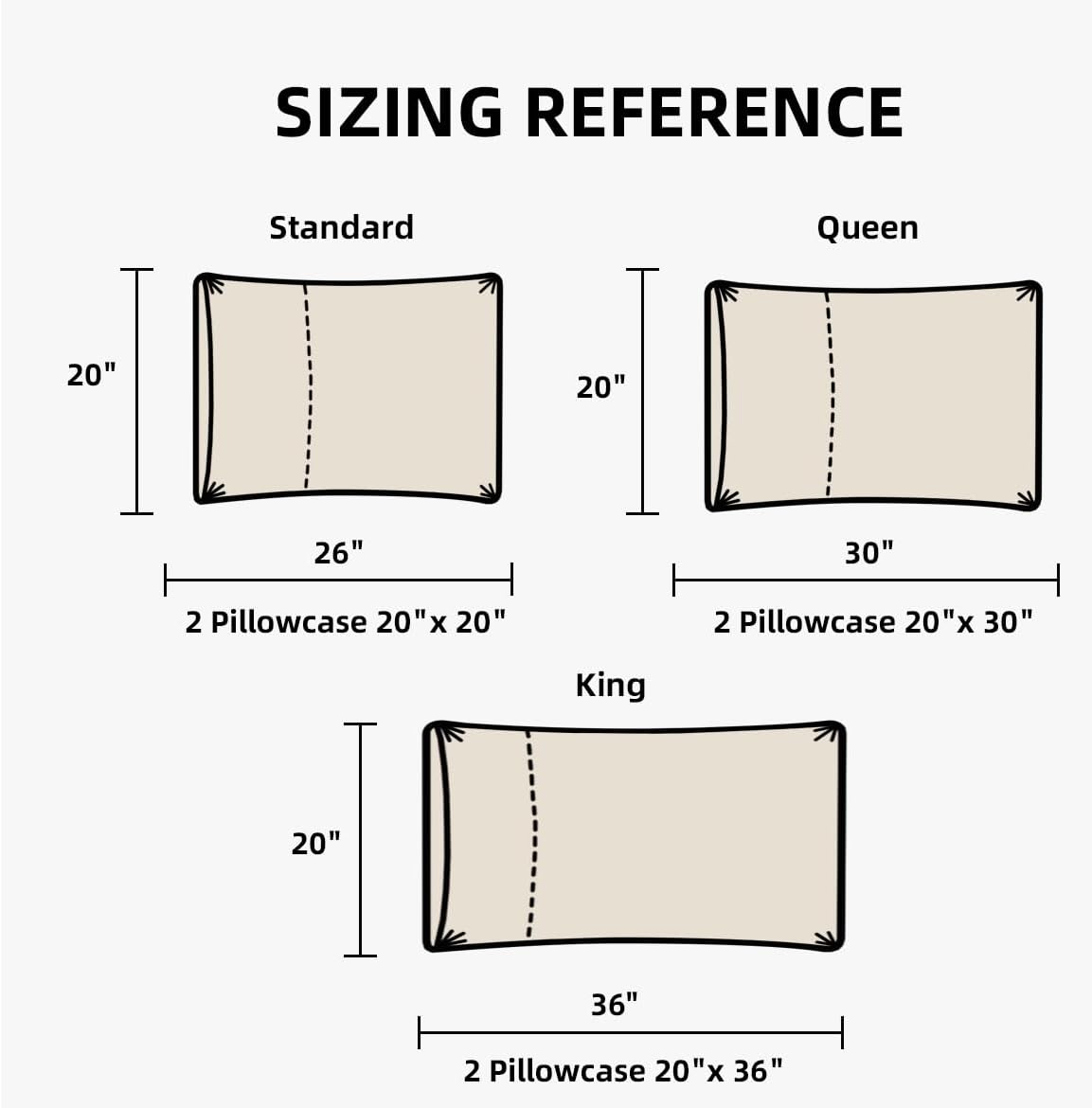 Natural Linen 20x30 Pillowcases Set of Two