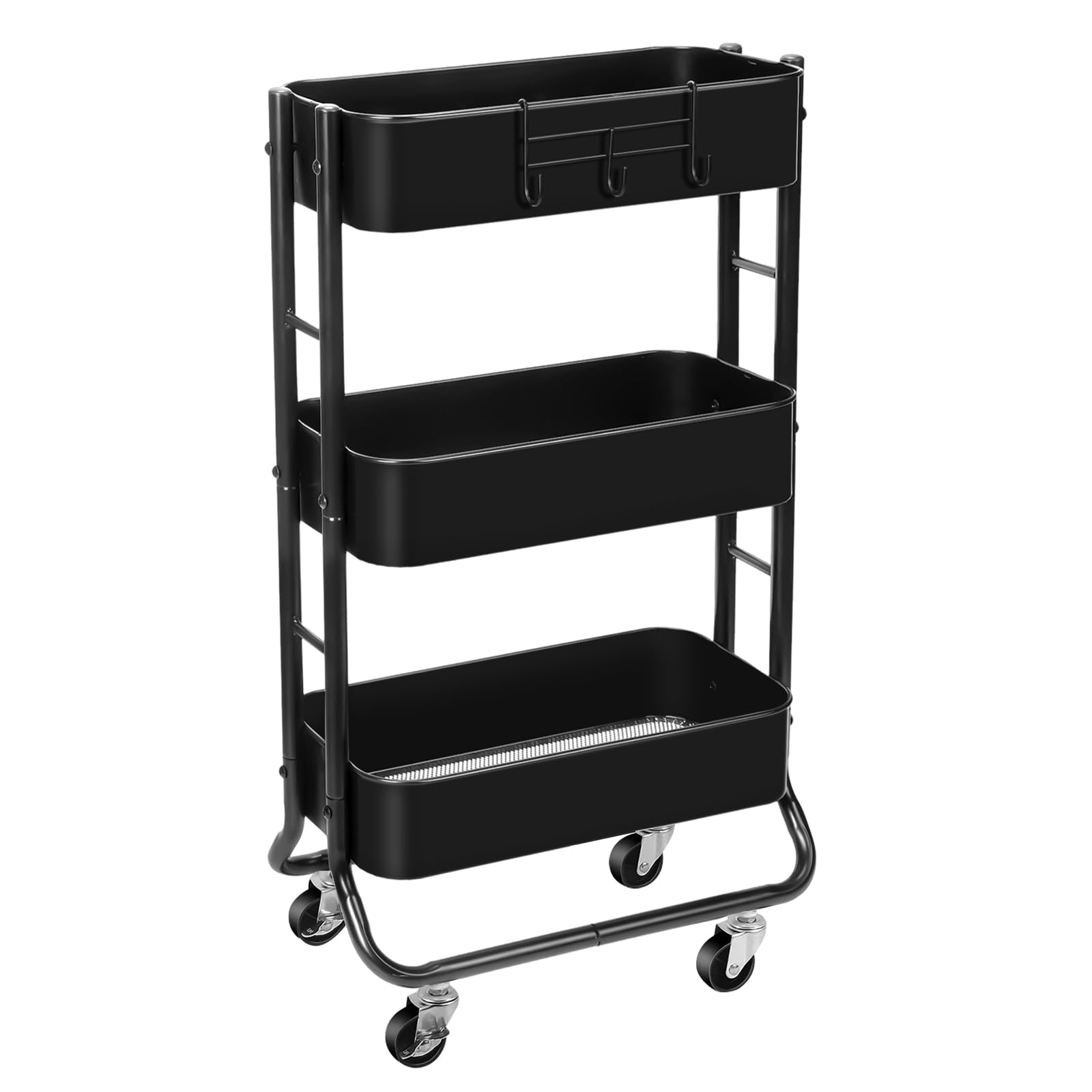 Three Tier Wheeled Multipurpose Storage Cart