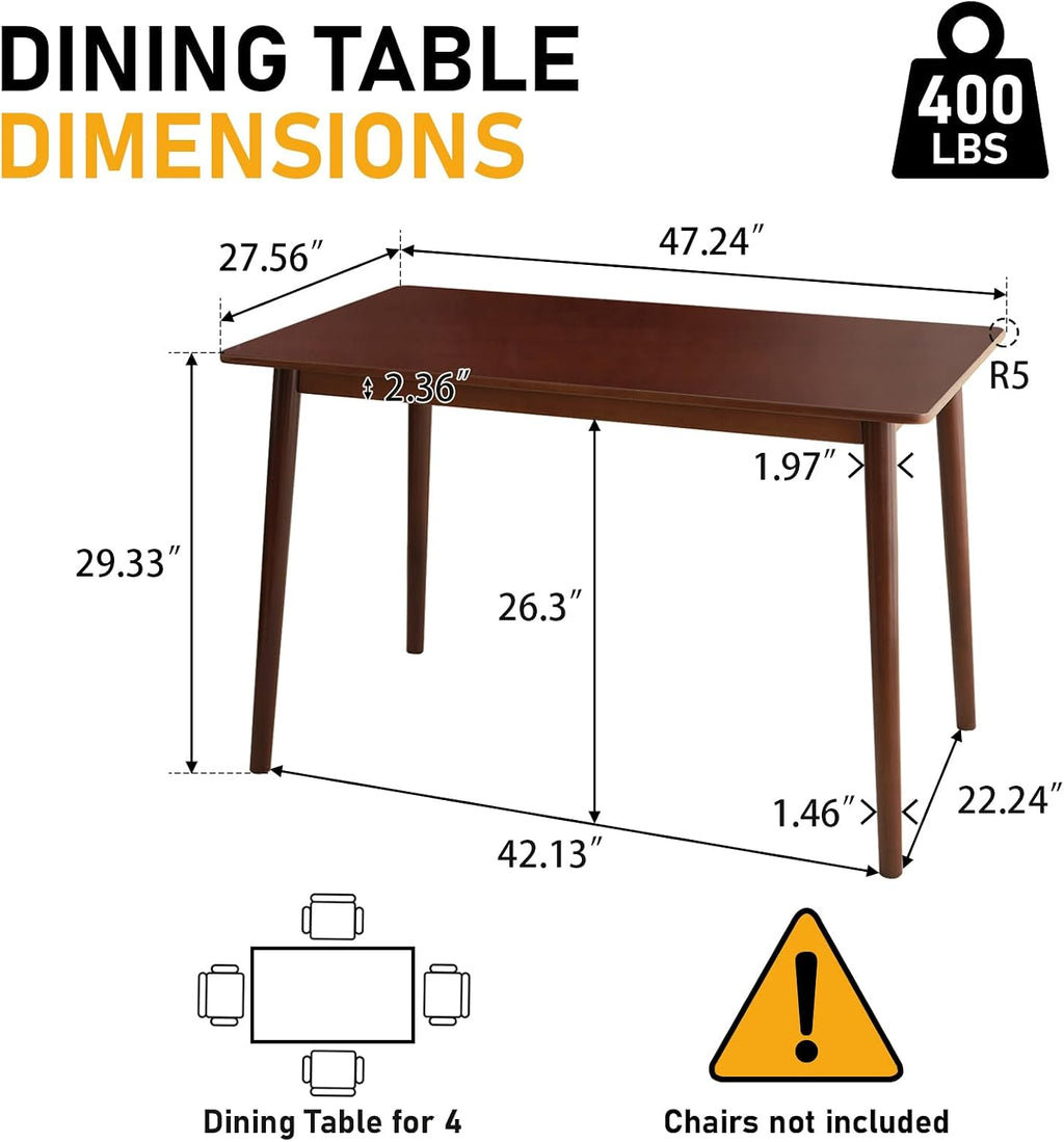 Bamboo Rectangular Dining Table Seats Four To Six