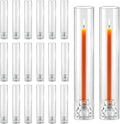 Clear Cylinder Glass Taper Candle Holders