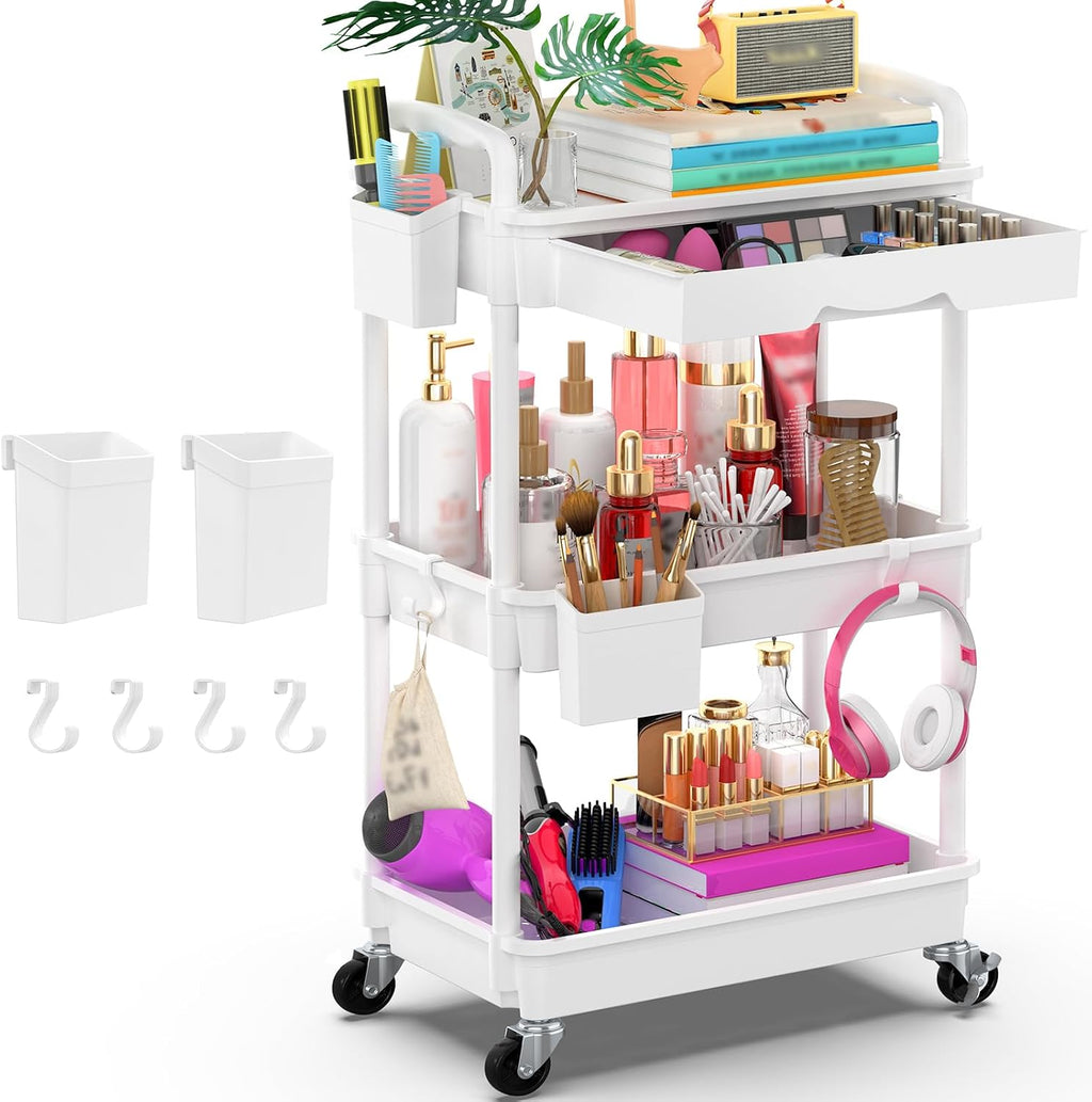 Drawer Lockable Wheeled Rolling Storage Cart