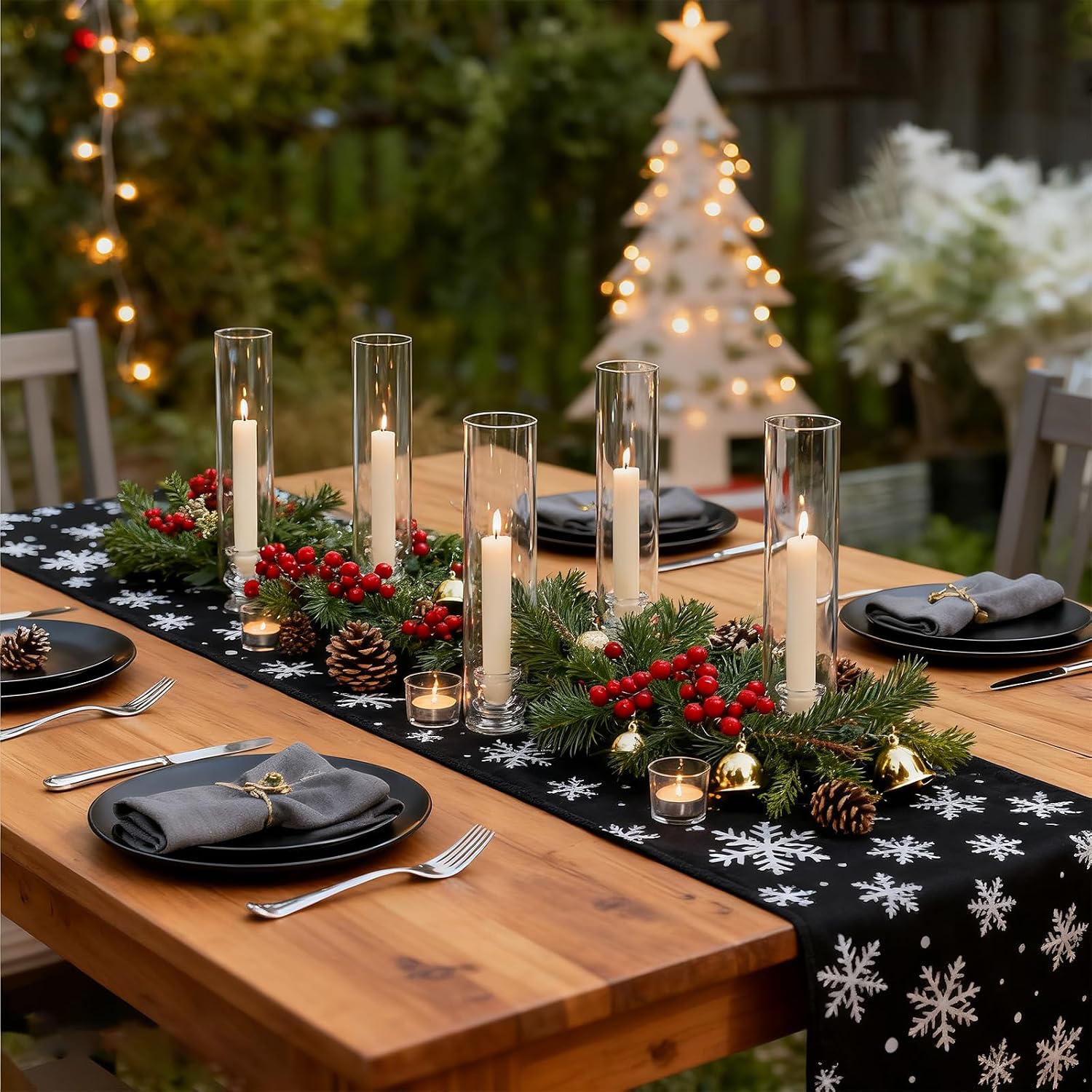 Clear Cylinder Glass Taper Candle Holders