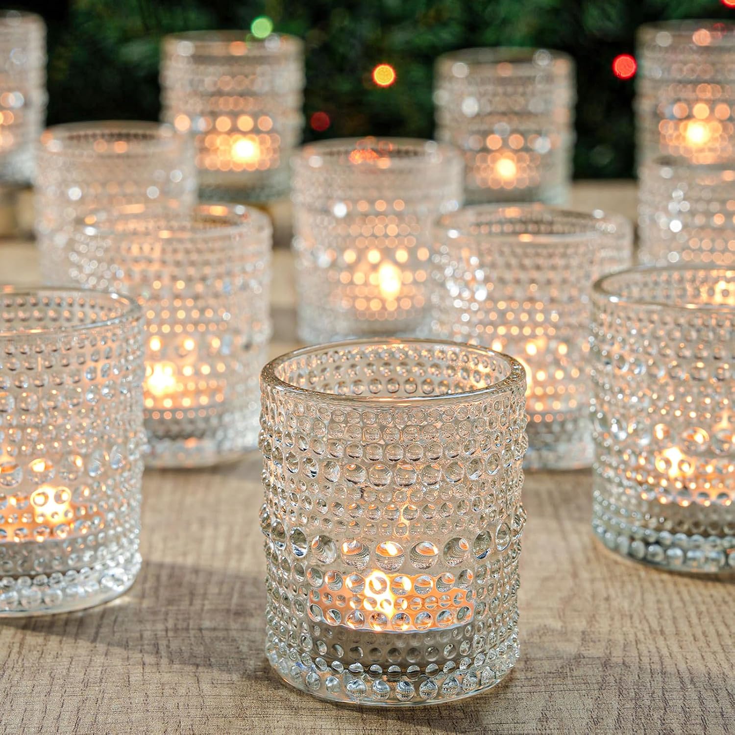 Clear Glass Vintage Votive Tealight Holders