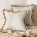 Rustic Linen Farmhouse Throw Pillow Covers