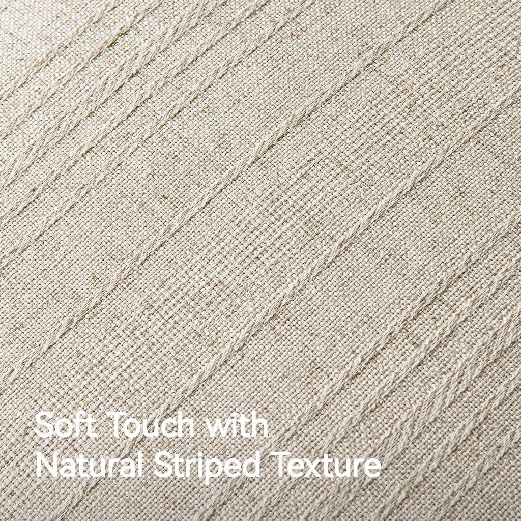 Boho Textured Linen Farmhouse Pillow Covers