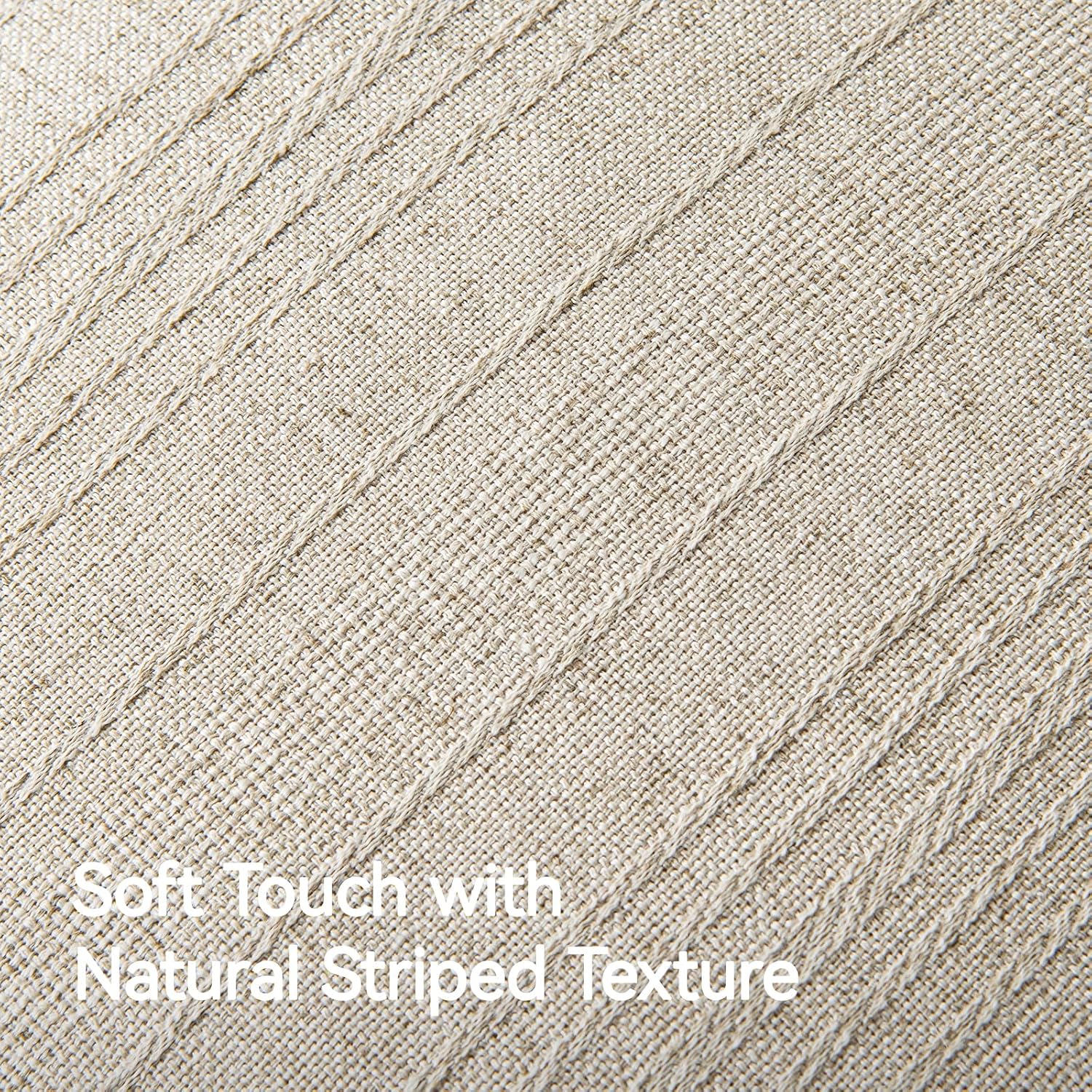 Boho Textured Linen Farmhouse Pillow Covers