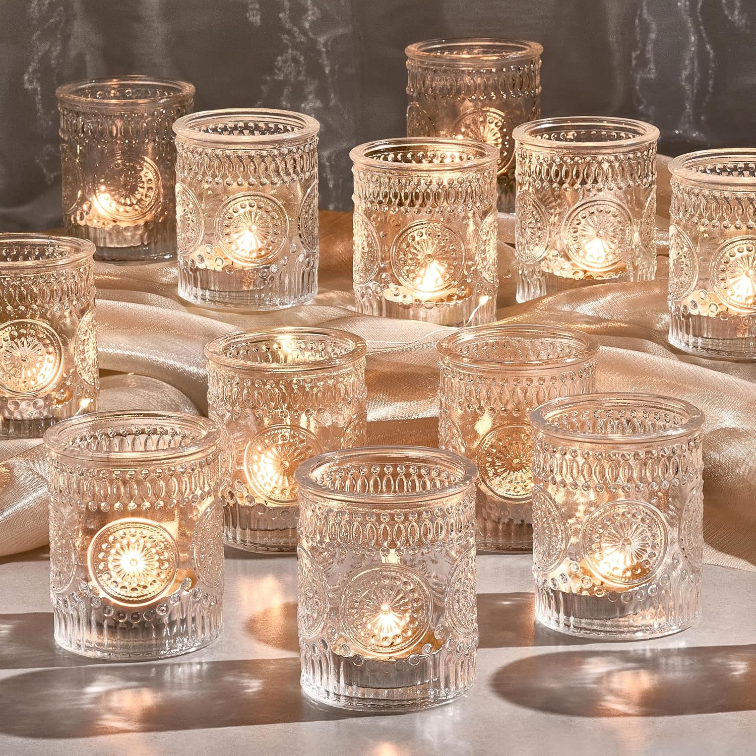 Clear Glass Votive Tealight Candle Holders